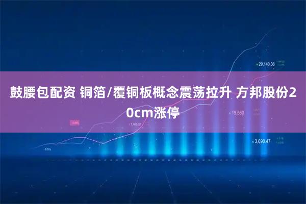 鼓腰包配资 铜箔/覆铜板概念震荡拉升 方邦股份20cm涨停
